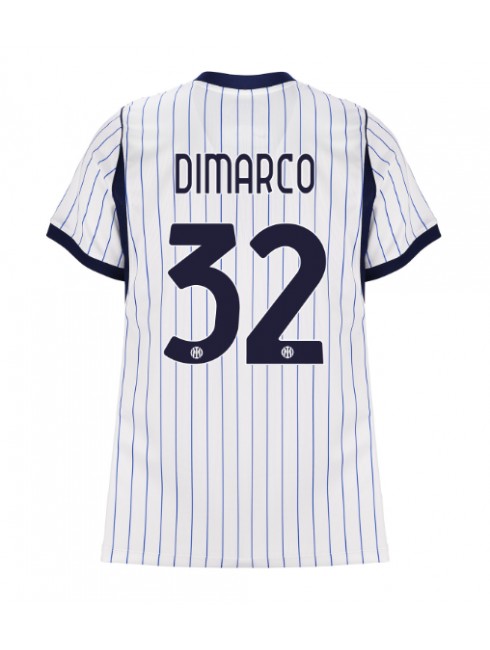 Inter Milan Federico Dimarco #32 Auswärtstrikot für Frauen 2026-27 Kurzarm Inter Milan Federico Dimarco #32 Auswärtstrikot für Frauen 2026-27 Kurzarm